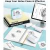 image:imageMemoking T02 Sticker Paper Holographic Silver Compatible with T02M02Q02ET02 ProD20D21 Print Pods Mini Printer Thermal Sticky Labels 50mmx35m for Journal Photo Texts Study Notes Sticker 3 RollsWhite