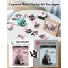 image:imageMemoking T02 Sticker Paper Holographic Silver Compatible with T02M02Q02ET02 ProD20D21 Print Pods Mini Printer Thermal Sticky Labels 50mmx35m for Journal Photo Texts Study Notes Sticker 3 RollsPink