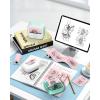 image:imageMemoking T02 Sticker Paper Holographic Silver Compatible with T02M02Q02ET02 ProD20D21 Print Pods Mini Printer Thermal Sticky Labels 50mmx35m for Journal Photo Texts Study Notes Sticker 3 RollsPink