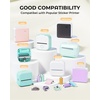 image:imageMemoking Sticker Paper Compatible for T02M02Q02ET02 Pro Print Pods Mini Printer WhiteBased 4 Colors Thermal Paper for Kids Camera Instant Print 53mmx35m for Photo Texts Study Notes DIY 10 Roll6 Multi Colors