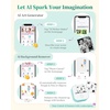 image:imageMemoking Sticker Printer Box T02 Mini Printer  AI Sticker Maker for Kids Print Pod Inkless Bluetooth ThermalPrinter Gift for Teen Girls amp Boys for Study Note Journal Photos DIY Gift 6 RollsGreen