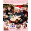 image:imageMemoking Sticker Printer Box T02 Mini Printer  AI Sticker Maker for Kids Print Pod Inkless Bluetooth ThermalPrinter Gift for Teen Girls amp Boys for Study Note Journal Photos DIY Gift 6 RollsPink