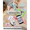 image:imageMemoking Sticker Printer Box T02 Mini Printer  AI Sticker Maker for Kids Print Pod Inkless Bluetooth ThermalPrinter Gift for Teen Girls amp Boys for Study Note Journal Photos DIY Gift 6 RollsBlack