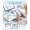 image:imageMemoking Sticker Printer Box T02 Mini Printer  AI Sticker Maker for Kids Print Pod Inkless Bluetooth ThermalPrinter Gift for Teen Girls amp Boys for Study Note Journal Photos DIY Gift 6 RollsWhite