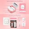 image:imageMemoking Sticker Printer Box T02 Mini Printer  AI Sticker Maker for Kids Print Pod Inkless Bluetooth ThermalPrinter Gift for Teen Girls amp Boys for Study Note Journal Photos DIY Gift 6 RollsPink