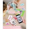 image:imageMemoking Sticker Printer Box T02 Mini Printer  AI Sticker Maker for Kids Print Pod Inkless Bluetooth ThermalPrinter Gift for Teen Girls amp Boys for Study Note Journal Photos DIY Gift 6 RollsPink