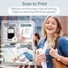 image:imageMemoking Sticker Printer Box T02 Mini Printer  AI Sticker Maker for Kids Print Pod Inkless Bluetooth ThermalPrinter Gift for Teen Girls amp Boys for Study Note Journal Photos DIY Gift 6 RollsWhite