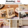 image:imageMemoking Sticker Printer Box T02 Mini Printer  AI Sticker Maker for Kids Print Pod Inkless Bluetooth ThermalPrinter Gift for Teen Girls amp Boys for Study Note Journal Photos DIY Gift 6 RollsPink