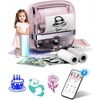 image:imageMemoking 300DPI Mini Sticker Printer  T02 Pro Print Pod Mini Printer for Smartphon Bluetooth Inkless Sticker Maker Portable Mini Thermal Printer Photo Printer HD Print for Home School Home Gift