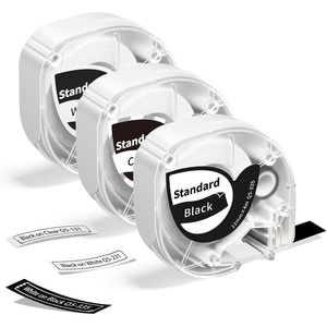 image:imageP12 Label Maker Tape Compatible with Dymo Label Maker Refills 12mm x 4m12 x 13 Colored Plastic Label Tape Replacement for Dymo Letratag Refills 200B LT100H 100T Plus QX50 for Phomemo P12 LabelerWhite