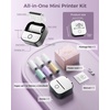 image:imageMemoking Print Pod Mini Printer  T02 Sticker Printer Portable Thermal Inkless Sticker Maker Bluetooth Photo Printer Instant Print Smart AI APP for Study Note Journal Photos DIY Gift 6 Rolls
