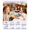 image:imageMemoking Print Pod Mini Printer  T02 Sticker Printer Portable Thermal Inkless Sticker Maker Bluetooth Photo Printer Instant Print Smart AI APP for Study Note Journal Photos DIY Gift 6 Rolls