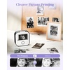 image:imageMemoking Print Pod Mini Printer  T02 Sticker Printer Portable Thermal Inkless Sticker Maker Bluetooth Photo Printer Instant Print Smart AI APP for Study Note Journal Photos DIY Gift 6 Rolls