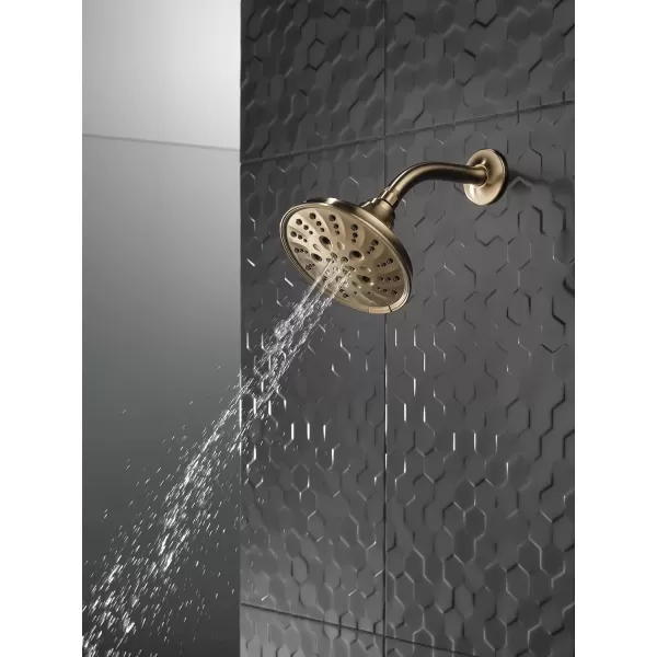 imageDELTA FAUCET faucet 52669RB H2Okinetic 5Setting Raincan Shower head Venetian BronzeChampagne Bronze