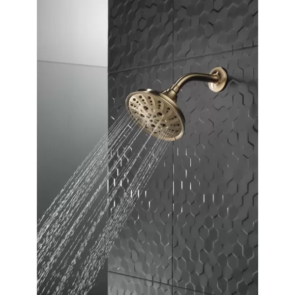 imageDELTA FAUCET faucet 52669RB H2Okinetic 5Setting Raincan Shower head Venetian BronzeChampagne Bronze