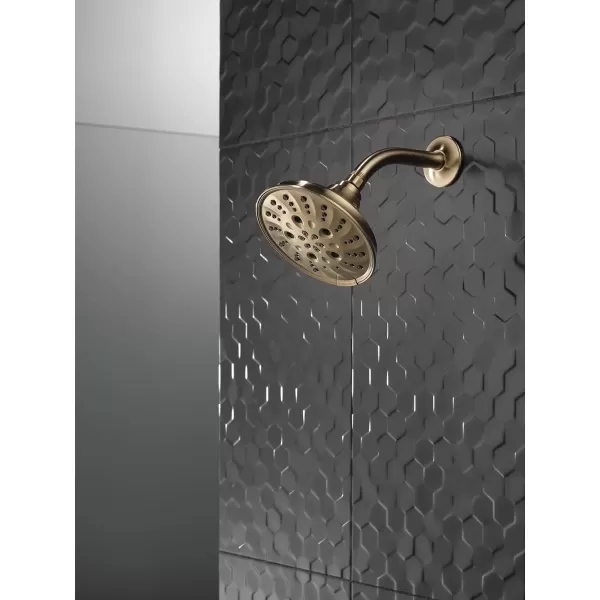 imageDELTA FAUCET faucet 52669RB H2Okinetic 5Setting Raincan Shower head Venetian BronzeChampagne Bronze