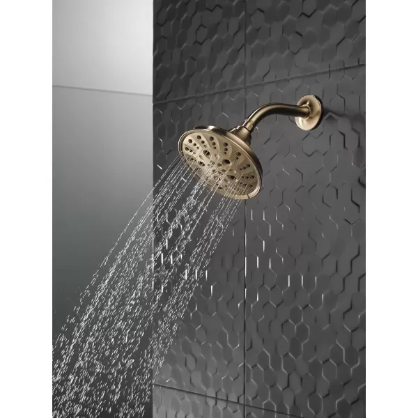 imageDELTA FAUCET faucet 52669RB H2Okinetic 5Setting Raincan Shower head Venetian BronzeChampagne Bronze