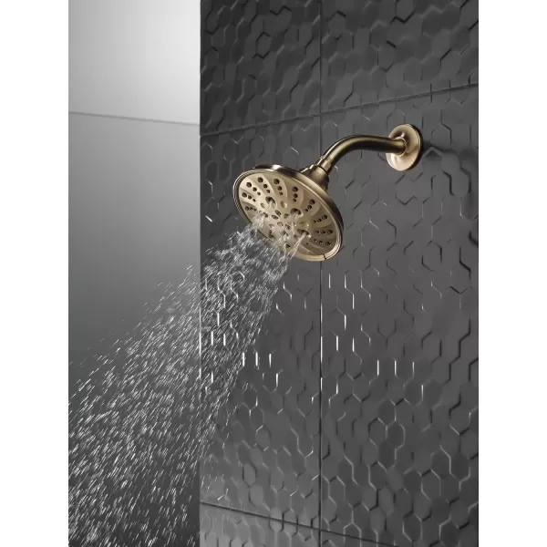 imageDELTA FAUCET faucet 52669RB H2Okinetic 5Setting Raincan Shower head Venetian BronzeChampagne Bronze