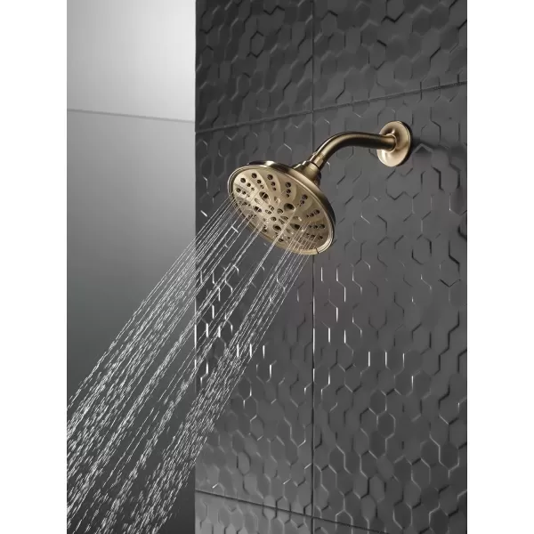 imageDELTA FAUCET faucet 52669RB H2Okinetic 5Setting Raincan Shower head Venetian BronzeChampagne Bronze