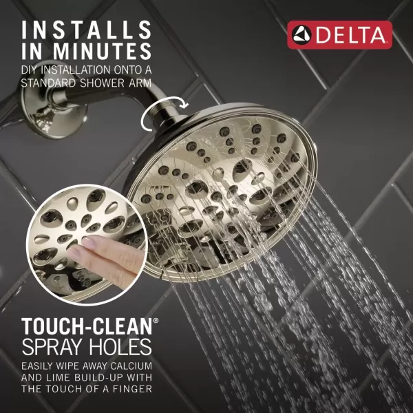 imageDELTA FAUCET faucet 52669RB H2Okinetic 5Setting Raincan Shower head Venetian BronzePolished Nickel