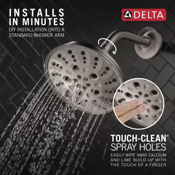 imageDELTA FAUCET faucet 52669RB H2Okinetic 5Setting Raincan Shower head Venetian BronzeStainless