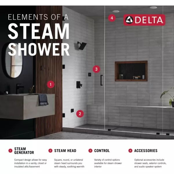 imageDelta Faucet Steam System Steam Generator Auto Drain for Use with 240v Generators Steam System Automatic Purge Drain 5GAADD240