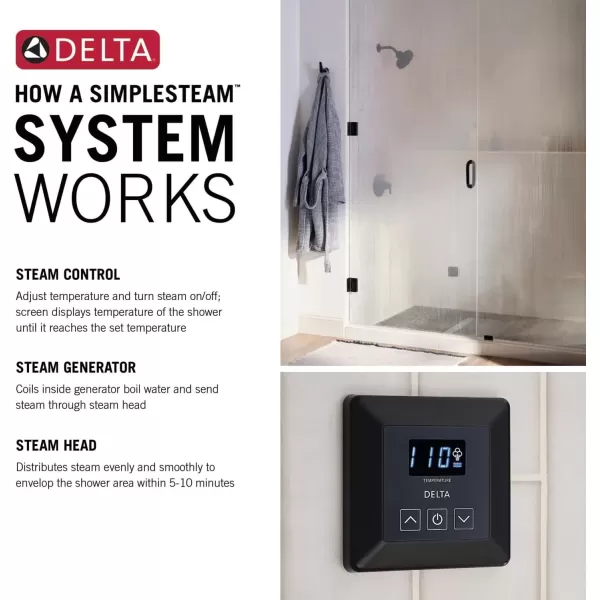 imageDelta Faucet Steam System Steam Generator Auto Drain for Use with 240v Generators Steam System Automatic Purge Drain 5GAADD240