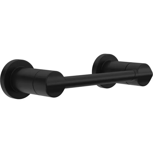 imageDelta Nicoli 1Pack Toilet Paper Holder Matte Black Tissue Roll Holder for Bathroom Organization and Storage Pivoting Toilet Tissue Holder Wall Bathroom Accessories NIC50MBMatte Black