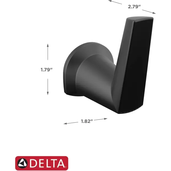 imageDELTA 77235SS Galeon Robe Hook StainlessMatte Black