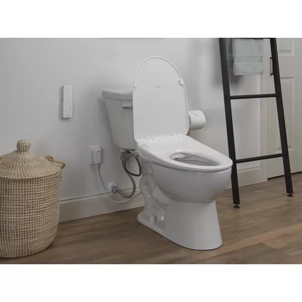 imageDELTA 893007EWH Refresh Bidet Toilet Seat WhiteStandard