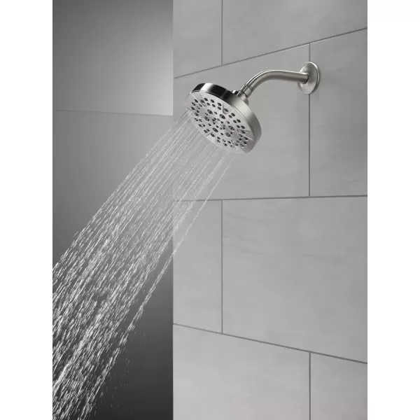 imageDELTA FAUCET FAUCET 5Spray Matte Black Shower Head DELTA FAUCET Shower Head Black Showerheads Shower Head Black Matte 175 GPM Flow Rate Matte Black 52535BLStainless