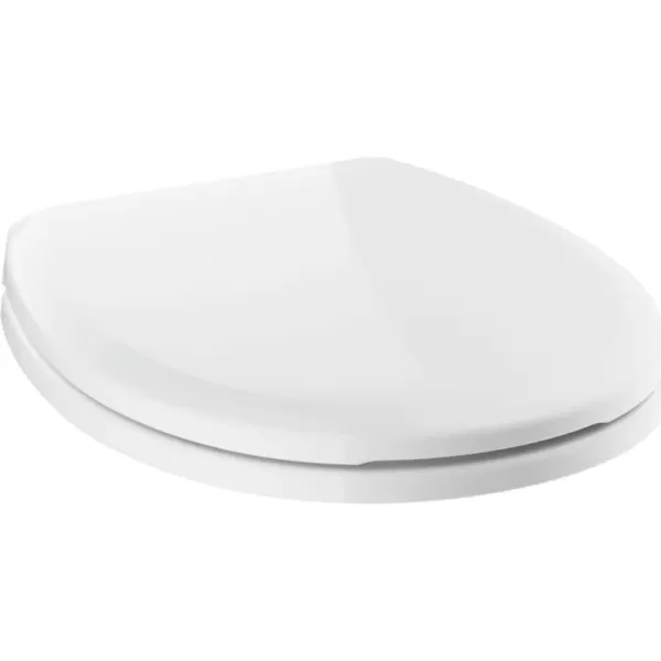 imageDELTA FAUCET Rubber Limited 803902NWH Sanborne Round Nightlight Toilet Seat with Slow Close and QuickRelease WhiteWithout Nightlight