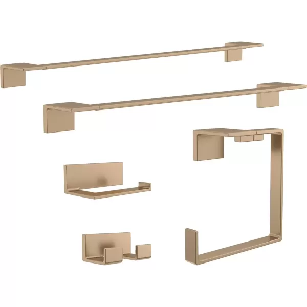 imageDelta 77746SS Vero Towel Ring 500 x 900 x 1000 inches StainlessChampagne Bronze