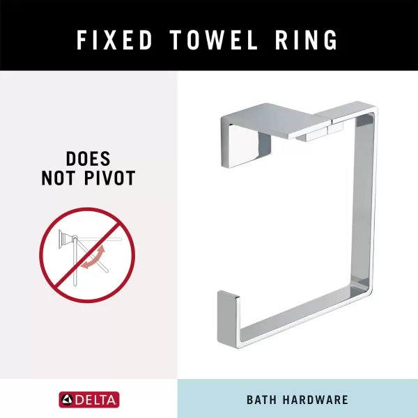 imageDelta 77746SS Vero Towel Ring 500 x 900 x 1000 inches StainlessChrome