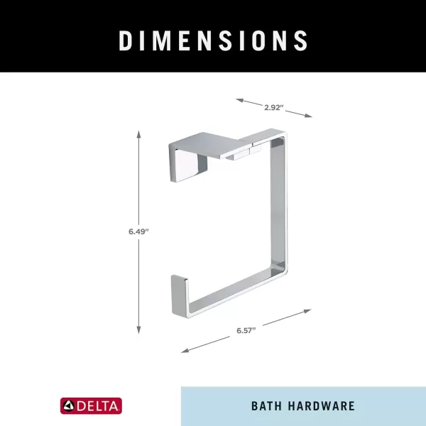 imageDelta 77746SS Vero Towel Ring 500 x 900 x 1000 inches StainlessChrome