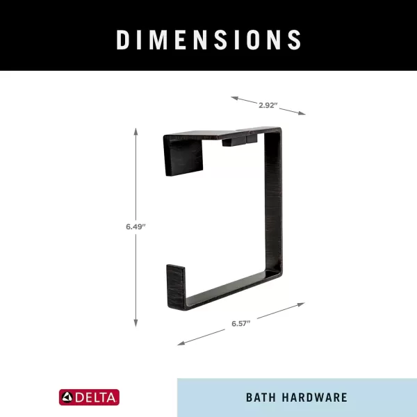 imageDelta 77746SS Vero Towel Ring 500 x 900 x 1000 inches StainlessSpotshield Venetian Bronze
