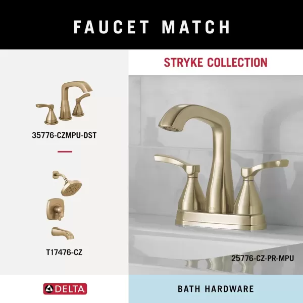 imageDelta Faucet 77638CZ Stryke Towel Double Hook Champagne BronzeChampagne Bronze