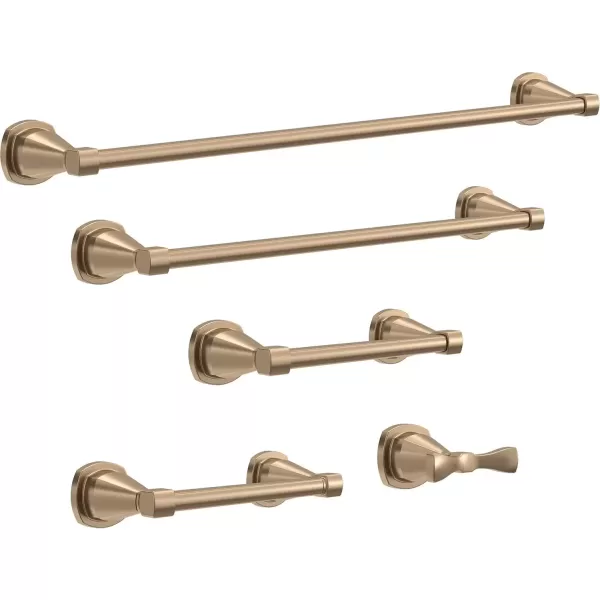 imageDelta Faucet 77638CZ Stryke Towel Double Hook Champagne BronzeChampagne Bronze