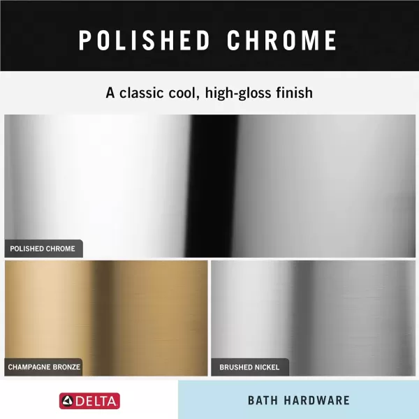 imageDelta Faucet 77638CZ Stryke Towel Double Hook Champagne BronzeChrome