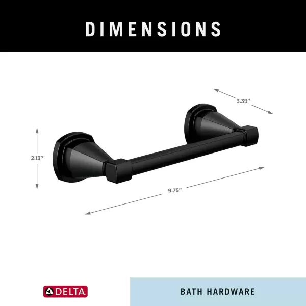imageDelta Faucet 77655CZ Stryke Double Post Pivoting Toilet Paper Holder Champagne BronzeMatte Black