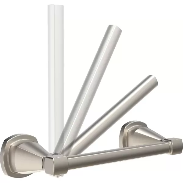 imageDelta Faucet 77655CZ Stryke Double Post Pivoting Toilet Paper Holder Champagne BronzeStainless