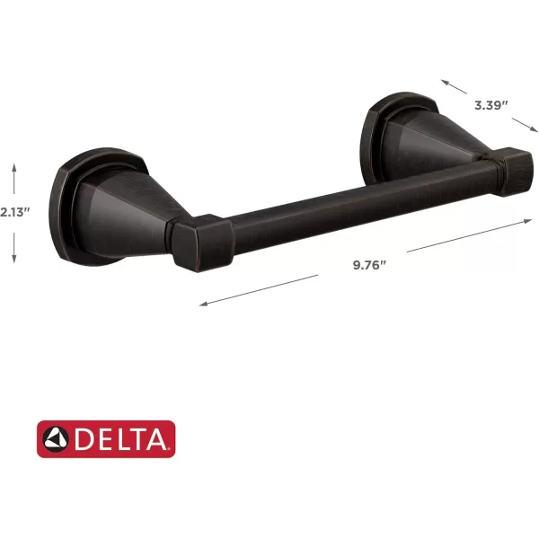 imageDelta Faucet 77655CZ Stryke Double Post Pivoting Toilet Paper Holder Champagne BronzeVenetian Bronze