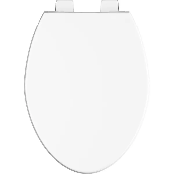 imageDelta Faucet 810903WH Morgan Elongated Standard Close Toilet Seat with Nonslip Seat Bumpers WhiteStandard Close