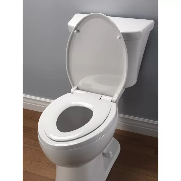 imageDelta Faucet 813902NWH Sanborne Elongated Nightlight Toilet Seat with Slow Close and QuickRelease WhiteWith Nightlight  Potty Seat