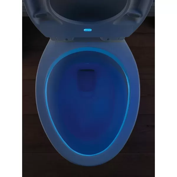 imageDelta Faucet 813902NWH Sanborne Elongated Nightlight Toilet Seat with Slow Close and QuickRelease WhiteWith Nightlight