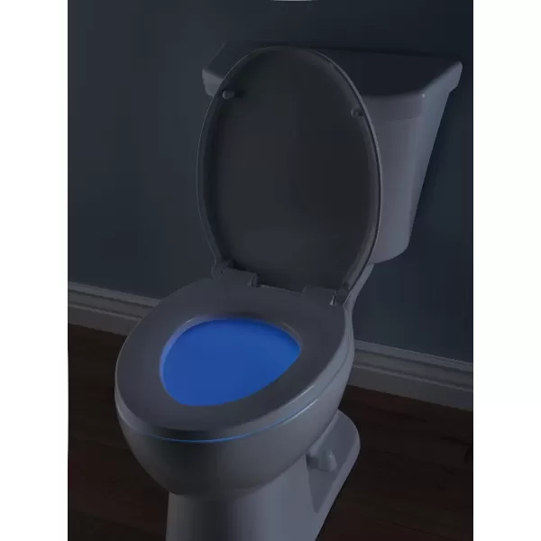 imageDelta Faucet 813902NWH Sanborne Elongated Nightlight Toilet Seat with Slow Close and QuickRelease WhiteWith Nightlight