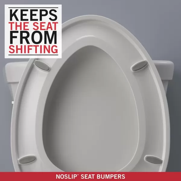 imageDelta Faucet 813902NWH Sanborne Elongated Nightlight Toilet Seat with Slow Close and QuickRelease WhiteWithout Nightlight