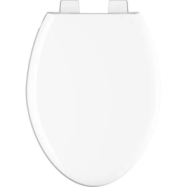 imageDelta Faucet 813902NWH Sanborne Elongated Nightlight Toilet Seat with Slow Close and QuickRelease WhiteWithout Nightlight
