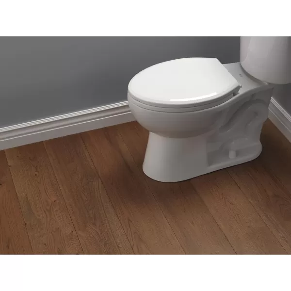 imageDelta Faucet 813902NWH Sanborne Elongated Nightlight Toilet Seat with Slow Close and QuickRelease WhiteWithout Nightlight