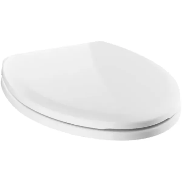 imageDelta Faucet 813902NWH Sanborne Elongated Nightlight Toilet Seat with Slow Close and QuickRelease WhiteWithout Nightlight
